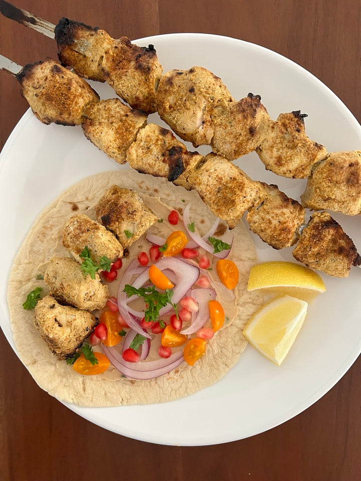 Grilled Chicken Shawarma Skewers