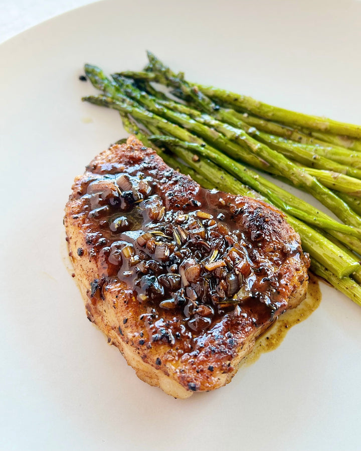 Pork Chops with Honey & Orange Sauce