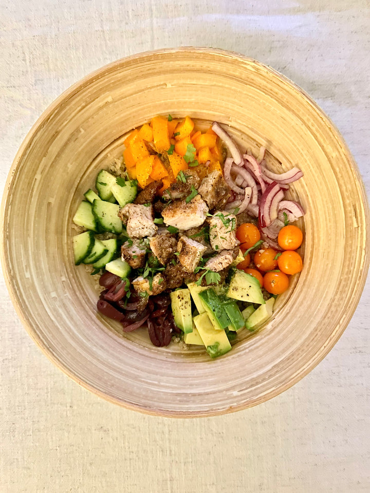 Chicken Shawarma Quinoa Bowl