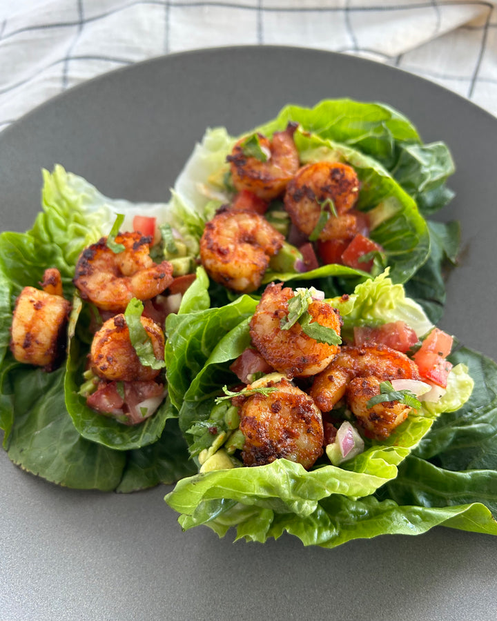 Citrus Chili Shrimp Lettuce Wraps