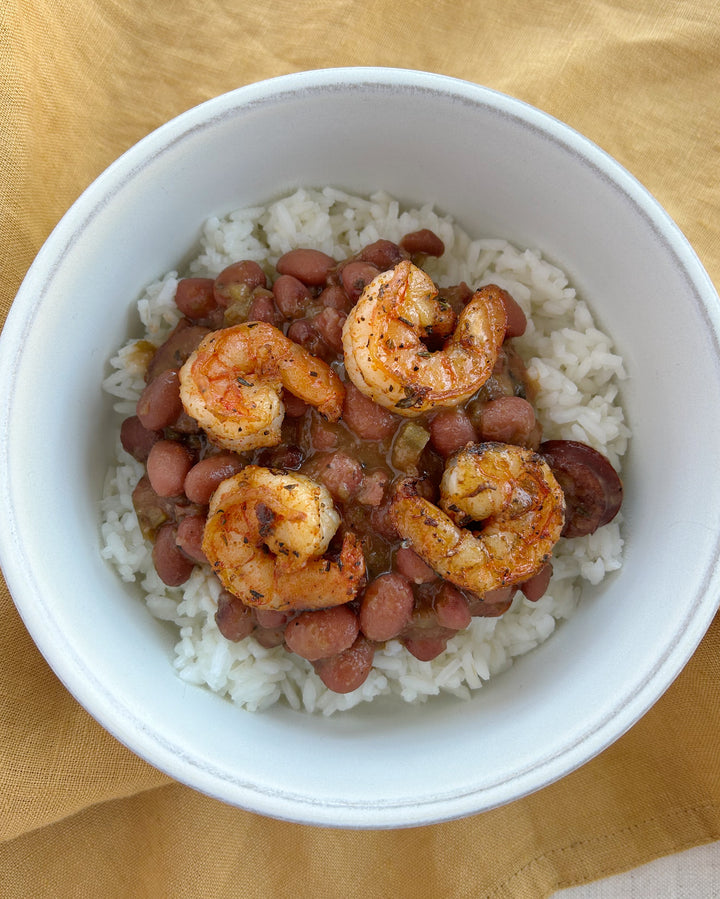 Creole Shrimp with Red Beans and Rice